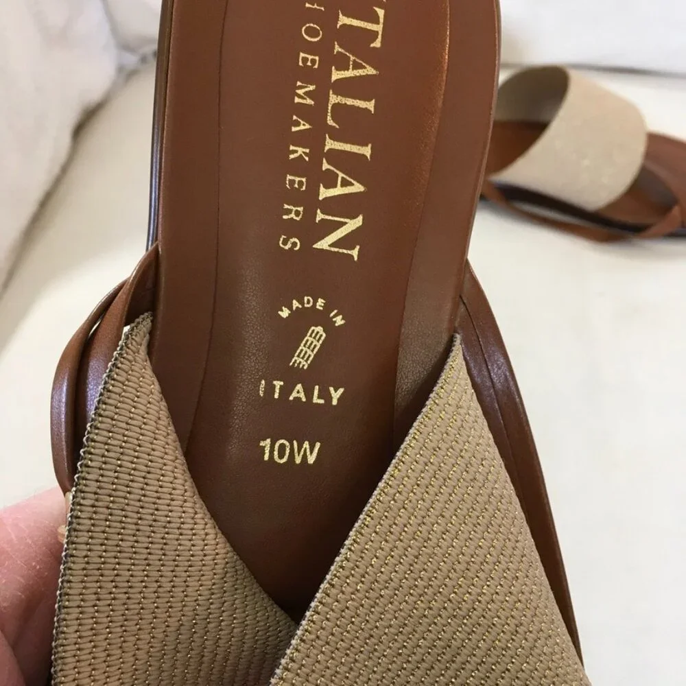 NWOT Italian Shoemakers Heidie Sandal Sz 10W